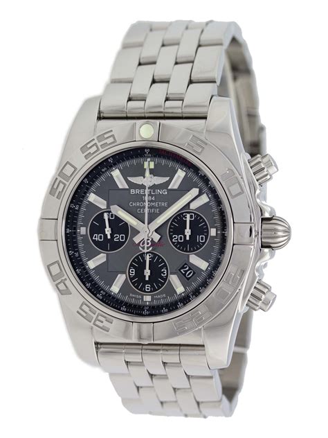 Breitling Chronomat 44 Grey Dial Stainless Steel Men's Watch 